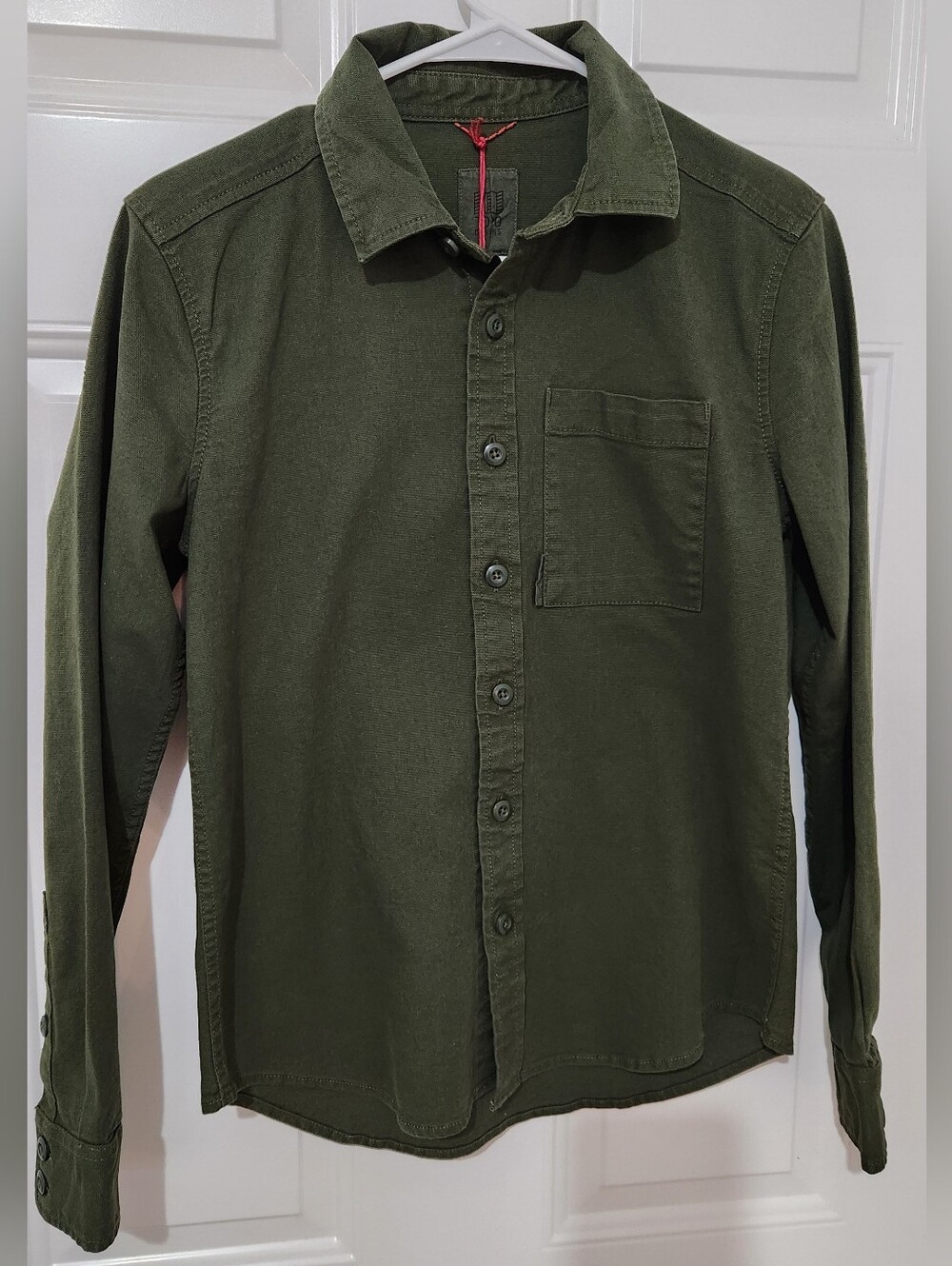 Olive Green Button Up Shirt By Topo Designs